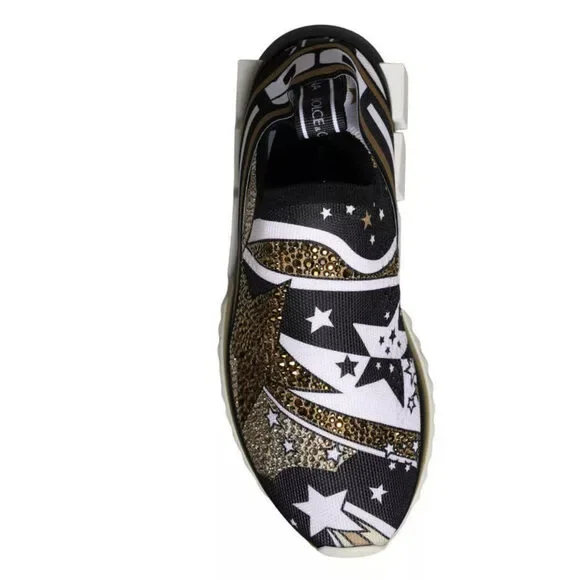 Dolce & Gabbana Multicolor Comet Star Print Sorrento Sneakers Shoes - Picture 3 of 10